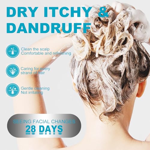 Dry Scalp Shampoo Folliculitis Shampoo, Seborrheic Dermatitis Shampoo, Anti Dandruff Shampoo, Folliculitis Treatment, Dandruff Treatment, with Herbal Essence to Hydrate Hair, Relieve From Itchy - Image 5