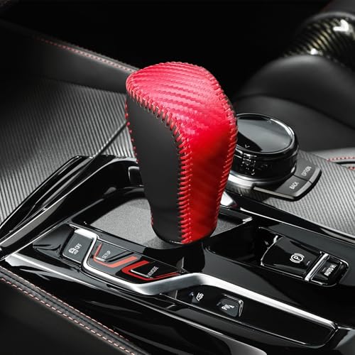 Tecledsn Car Gear Shift Knob Cover, Leather Stick Shift Cover,