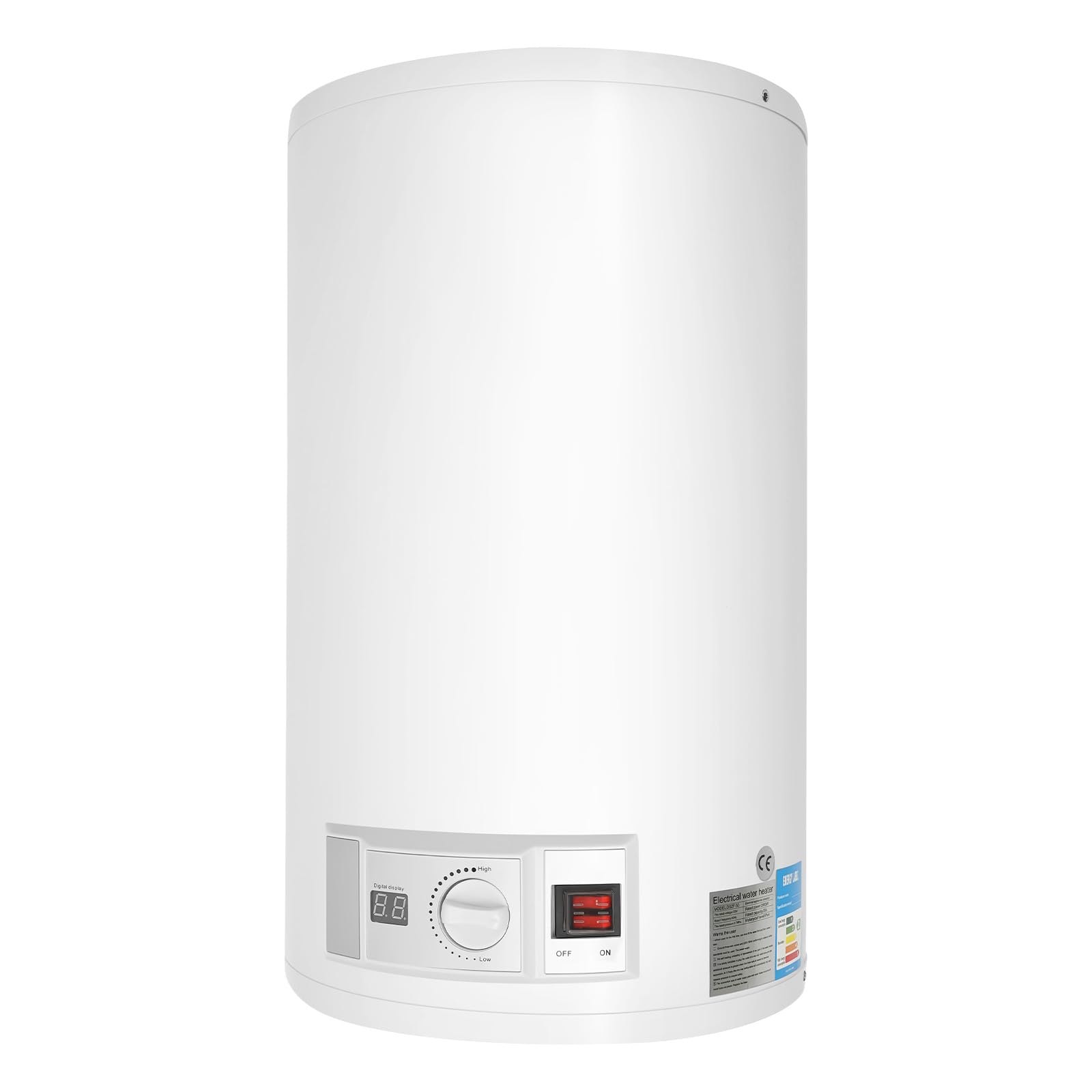 Riscaldatore istantaneo, scaldabagno elettrico da 35 l, riscaldamento in acciaio inox da 2000 W, regolazione della temperatura 25 – 75 °C, protezione dall'acqua IPX4, con set doccia e accessori di