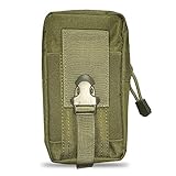 JIUNINE Taktische Hüfttaschen Outdoor Handyhülle für OUKITEL WP20 / WP18 / WP17, Oxford Leinwand Gürteltasche Suitable für Sports, Traveling Compatible with OUKITEL WP12 2021, Grün