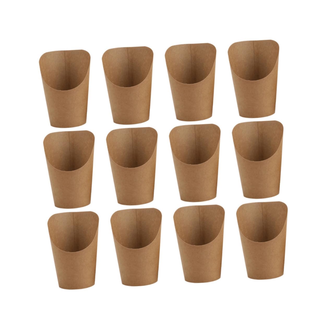 Homoyoyo Fry Bags Fry Holder Reusable Food Storage Bags 50pcs Snack Packaging Box