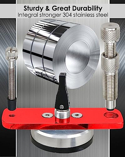 Stainless Steel Windshield Repair Kit, Professional Glass Repair Bridge Assembly Set with Injector, Automotive Tool for Injecting Resin Auto Glass and Rock Chip Star-Shaped Cracks Repair Red - Thumbnail 4