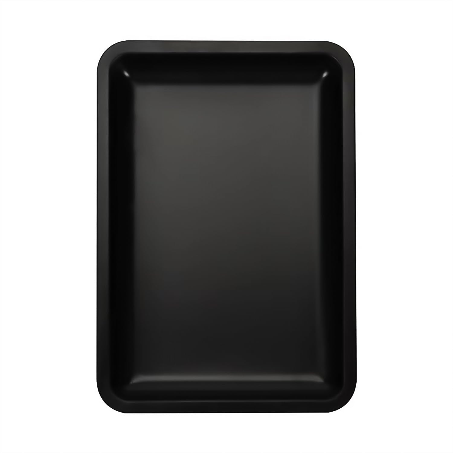 1 PCS Stainless Steel Jewelry Tray, Cosmetic Storage for Manicure, Makeup, Desktop (Black)