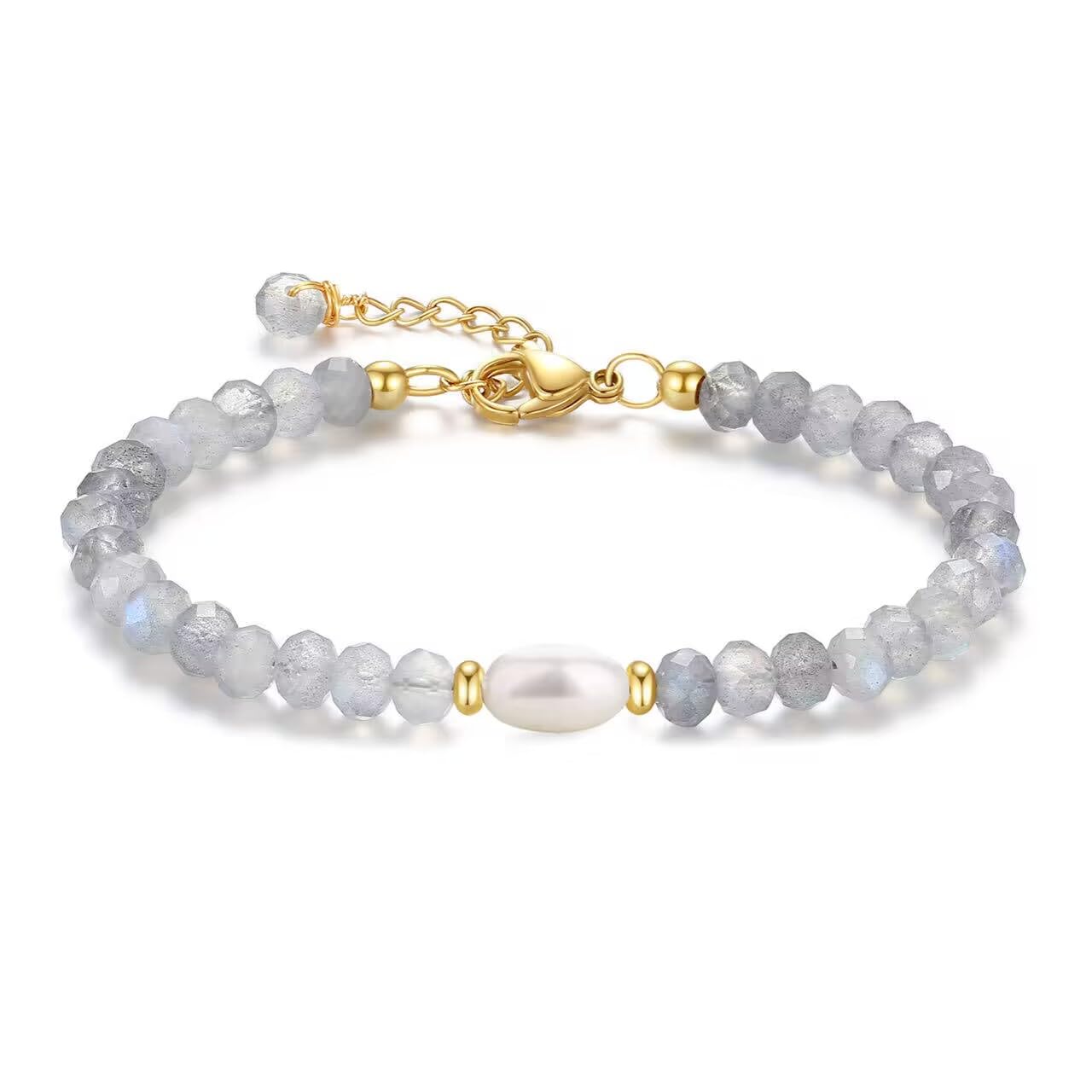 Collana e bracciale fatti a mano fili argento pietre dure cristalli... | su