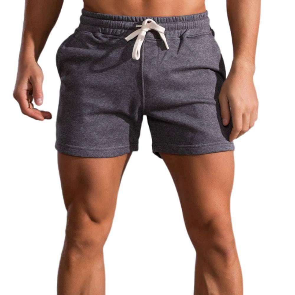Men's 3" Short Slim Fitted Gym Workout Sweat Running Exercise Athletic Lounge Shorts