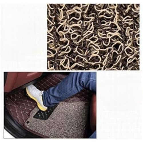 Image of SINEX 7D car mat Full Set for Kia Carens || Luxury Leather Double Car Floor Mat Complete Set || 100% Waterproof and Washable || Color : Coffee