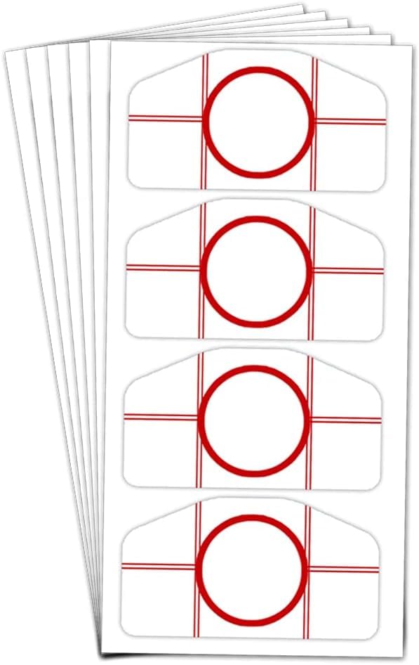 Top Label Golf Driver Impact Tape Labels,240 Pcs Golf Impact Stickers for Swing Training Irons and Woods