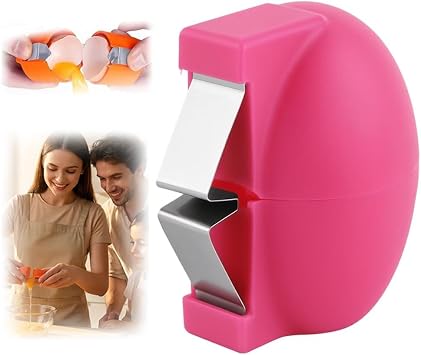 New Egg Shell Opener Egg Cracker Tool Stainless Steel, Multifunctional Egg Shell Opener for Raw Or Hard-Boiled Eggs, Kitchen Gadget for Cooking Baking Pink