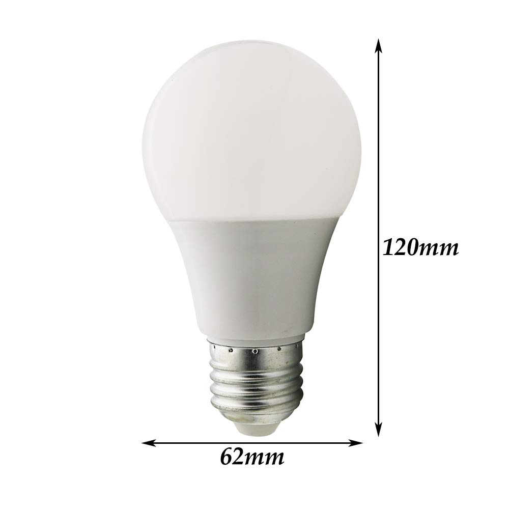 Mengjay® 10 sztuk żarówka E27 LED, 9 W, klasyczna lampa LED zastępuje 70 W, E27 żarówka LED, zimna biel 6000 K, 720 lumenów, kąt świecenia 220°, środek światła LED