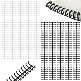 10 PCS Comb Binding Spines, 3/8 Inch Diameter 30 Ring Plastic Binder Combs and Spines Click Binding Ring Easy to Open Close Adding Pages for Student Teacher Business Document File Making Office Use