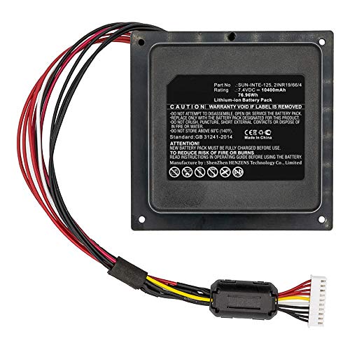 Synergy Digital Speaker Battery, Compatible with JBL PartyBox 300 Speaker, (Li-ion, 7.4V, 10400mAh) Ultra High Capacity, Replacement for JBL SUN-INTE-125 Battery