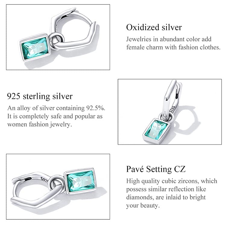 Collier émeraude simulée en argent pour sublimer vos tenues chic