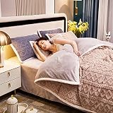 MAHPKYZ Manta de Muselina de Verano de Gasa de algodón a Cuadros Suaves y cálidos para niños en la Cama, sofá, avión, Ropa de Cama de Viaje, Colcha de...