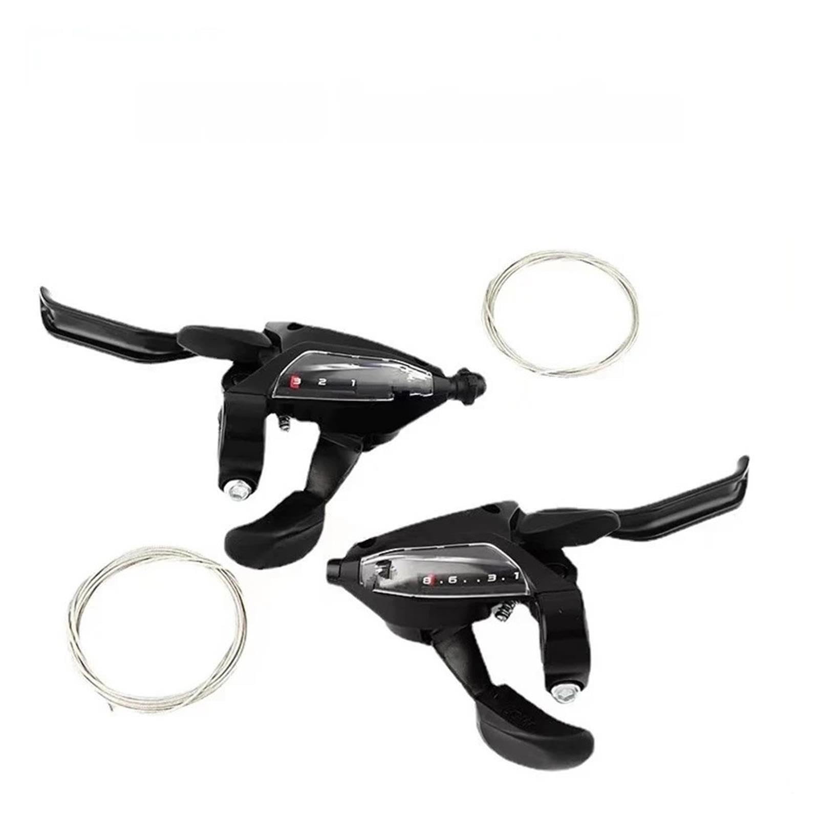desviador de Bicicleta Varilla Cambio Bicicleta montaña, Palanca Cambios para Dedo 21 integrada, 24 velocidades, 27 Cambio Post
