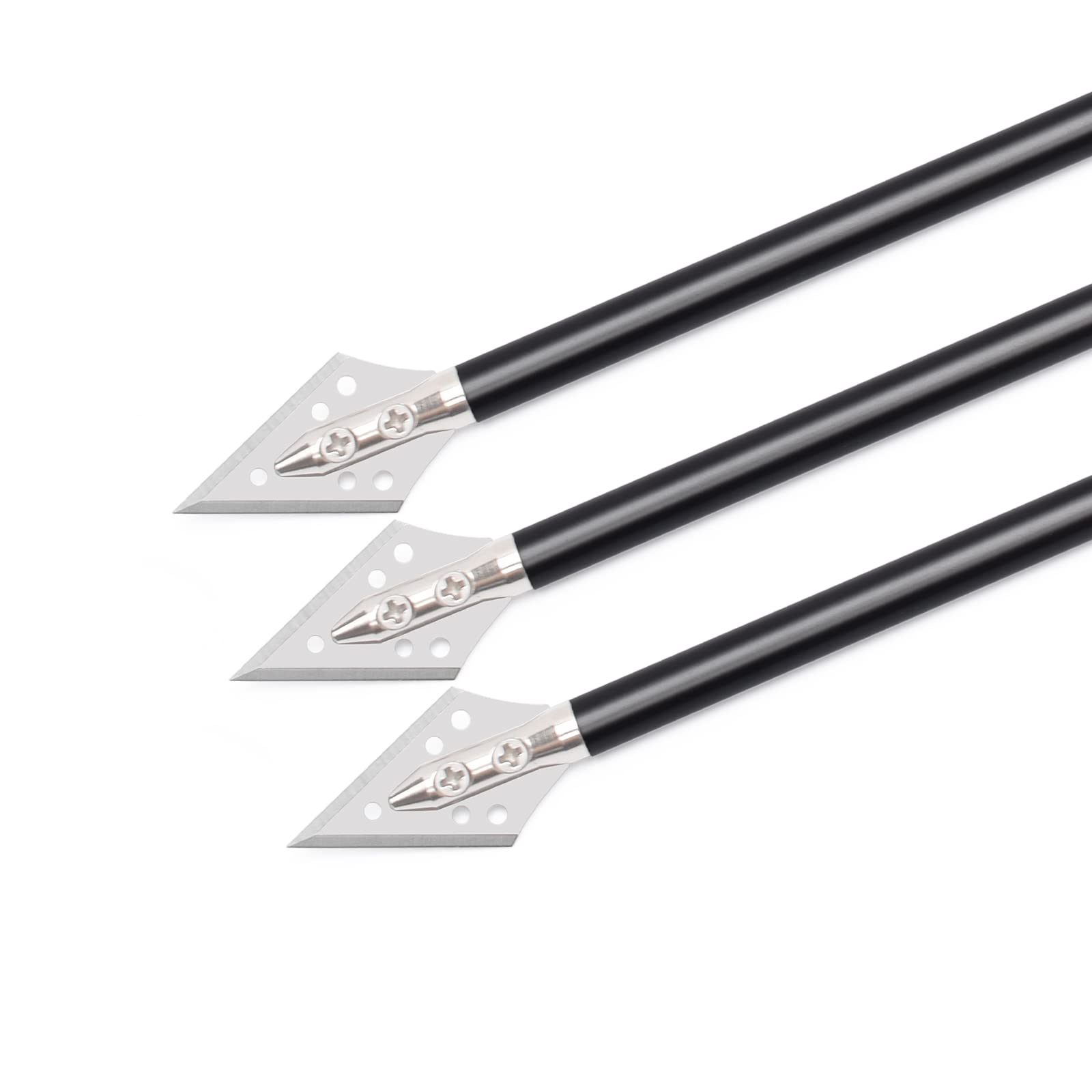 NIKA ARCHERY 6,3" Aluminium Armbrust Bolzen Pfeile mit Jagdspitze für 50-80 LB Pistole Armbrust Präzisionsziel Aluminiumpfeile Armbrustpfeile Pistolenarmbrust bolzen 6/12 STK