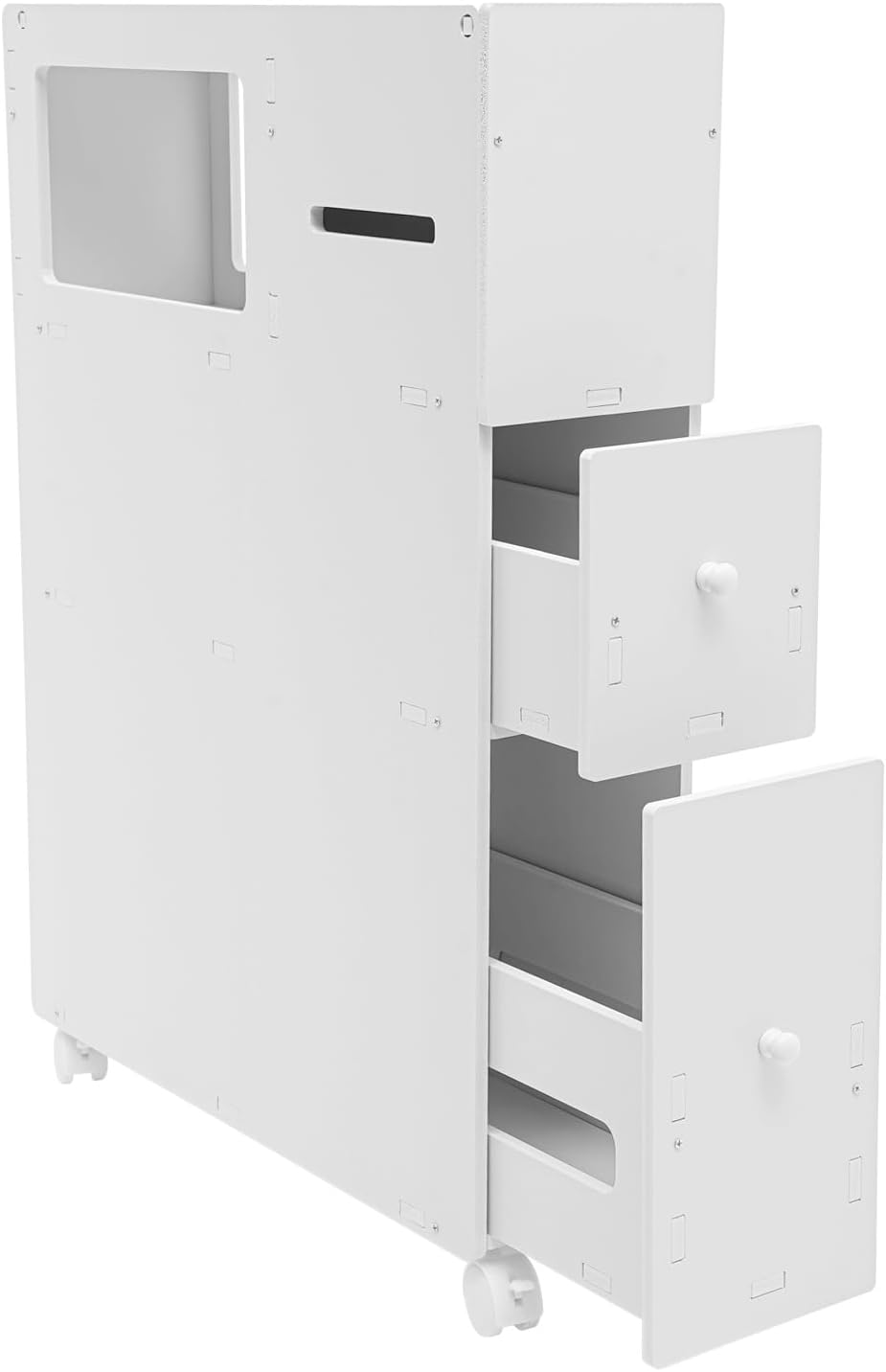 4Tier Narrow Toilet Side Slim Floor Corner