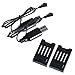 Holy Stone Modular 2 × 3.7V 600mAh Lipo Battery and 2 × USB Charging Cables for RC Quadcopter Drone HS150