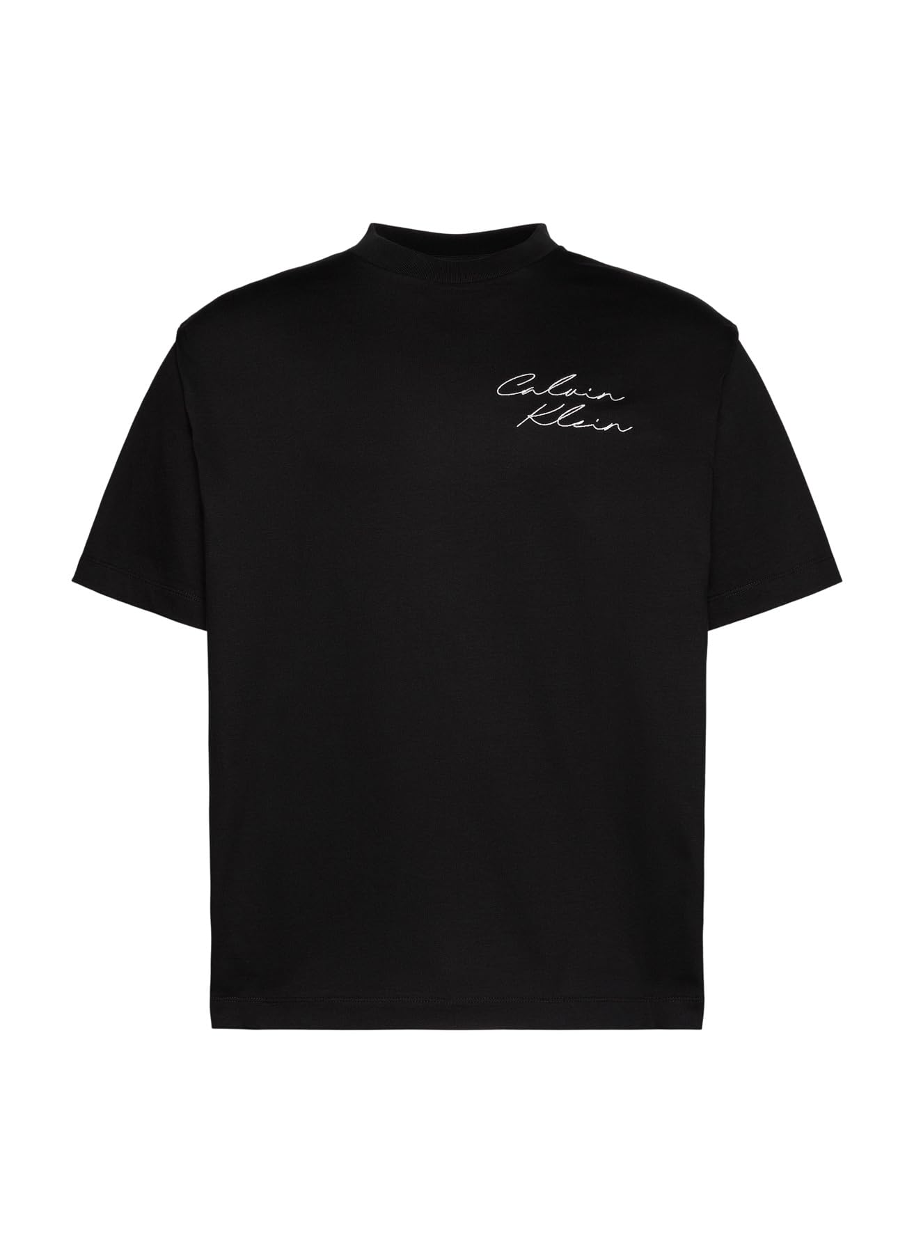 T-shirt da uomo a maniche corte in cotone con logo rotondo vestibilità regolare LV04RE828G-UB1