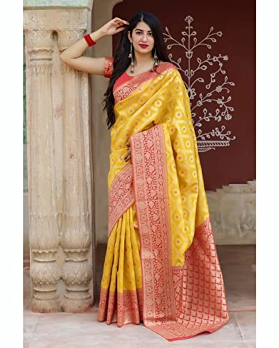 Image of Flosive Women's Banarasi Silk Saree