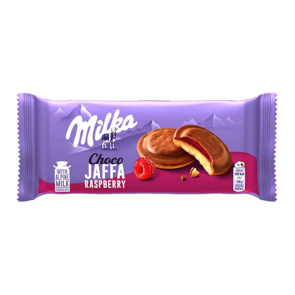 Pere's Candy Bundle für Milka Choco Jaffa Himbeer 3 x 147g + Pere's Candy Notepad DIN A7-25 Blatt