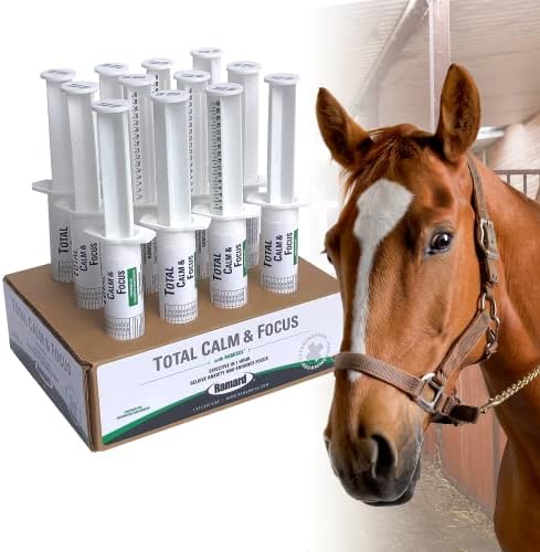 Ramard Total Calm & Focus Natural Oral Gel | Magnesium & Calming Supplement for Horse Show, Training, & Performance |Supports Mental Alertness, Stamina & Endurance | Show Safe