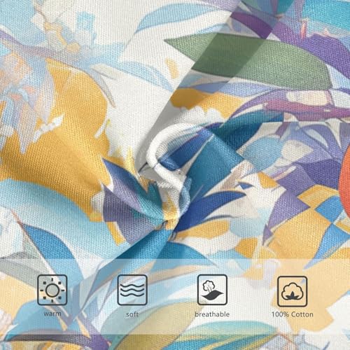 KLL Floral Pattern Orange Fruits Little Boys Comfort Underwear Breathable Undies3