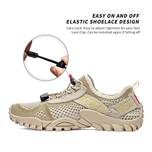 Image of SOBASO Water Shoes Women Men Quick Drying Swim Beach Aqua Shoes for Water Sport Diving Hiking Sailing Travel
