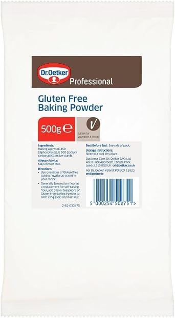Dr Oetker Professional Baking Powder Gluten Free - 500g Single