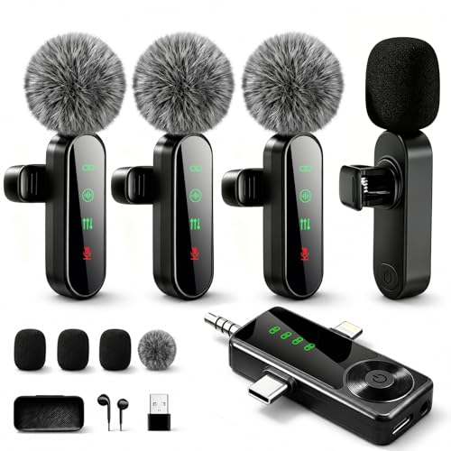 Wireless Lavalier Microphone for iPhone and Android