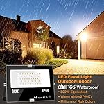 LED Flood Light Outdoor 30W, 300W Equivalent 3000LM Smart RGB Landscape Lighting with APP Control, DIY Scenes -Timing - Warm White 2700K -Color Changing Uplight, IP66, US Plug, No Remote MELPO(4 Pack) - Image 2