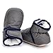 Enteer Infant Snow Boots Premium Soft Sole Anti-Slip Warm Winter Prewalker Toddler Boots (13-18months, dark grey)