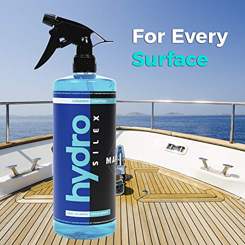 HydroSilex Marine Ceramic Coating (32oz) | Spray on Ceramic Coating w/ SIO2 | UV Protectant | Protects Hull from Salt Water Damage | Gloss Enhancer | for Boats, Yachts & Personal Watercrafts