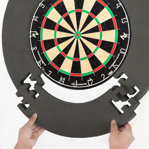 LN COZY CORNER Dart Board Surround Ring Durable PU Dartboard Surround Dart Backboard Ring Compatible with Standard Size Dart Boards