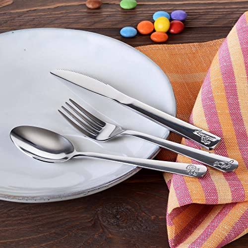 GRÄWE Kinderbestekset met diermotieven, 3-delig, gepolijst roestvrij staal, vaatwasmachinebestendig - Image 5