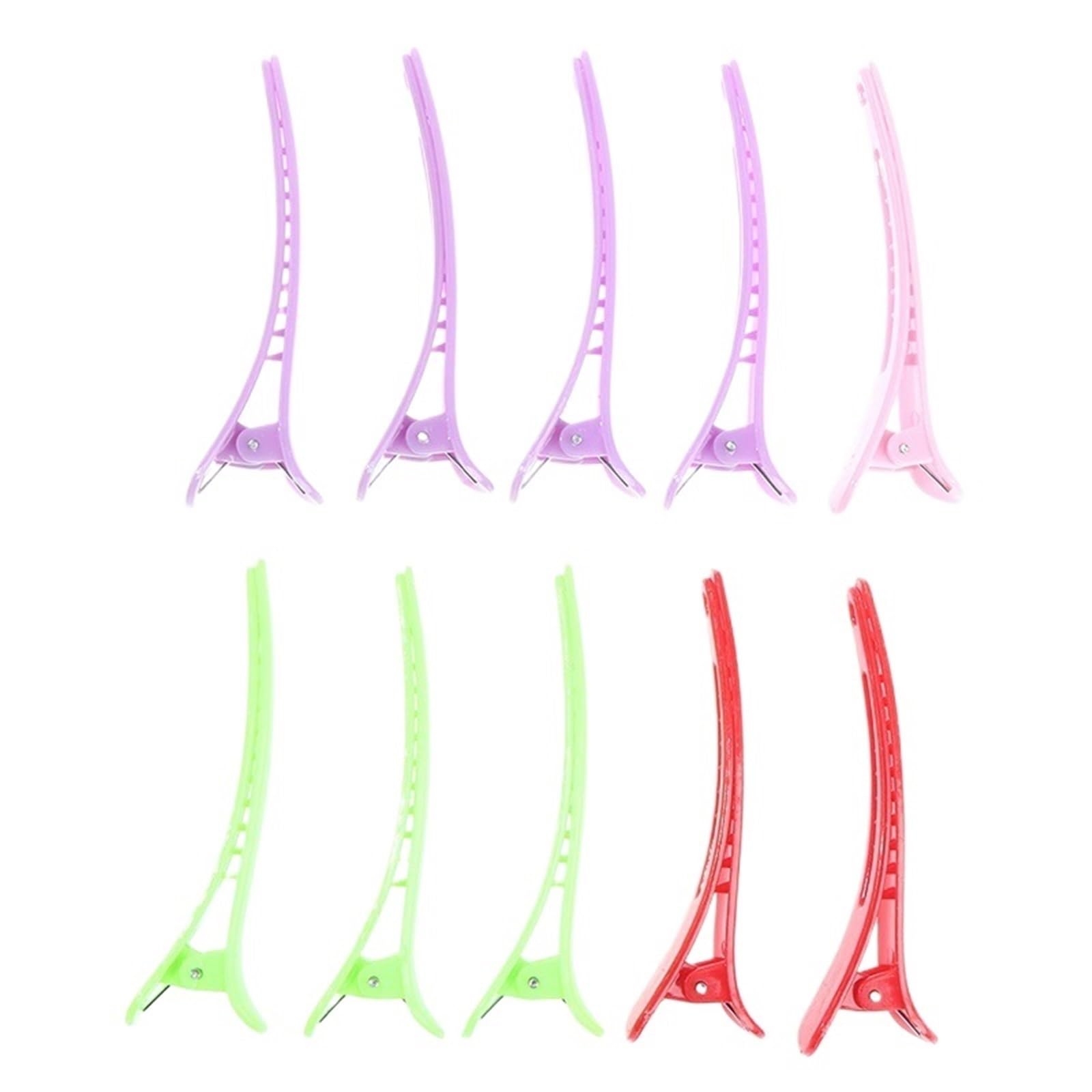 Becchi D'oca Per Capelli Clip for capelli di base da 10 pezzi for sezionare lo styling del salone(Color 2)