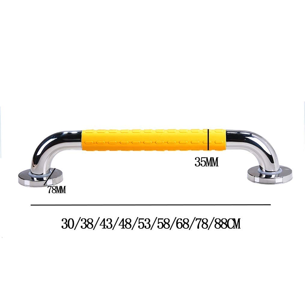 corrimano Corrimano Barra di Sostegno per disabili Doccia, Scivolare per Anziani Staffa per corrimano per Bagno Doccia/WC/53 cm