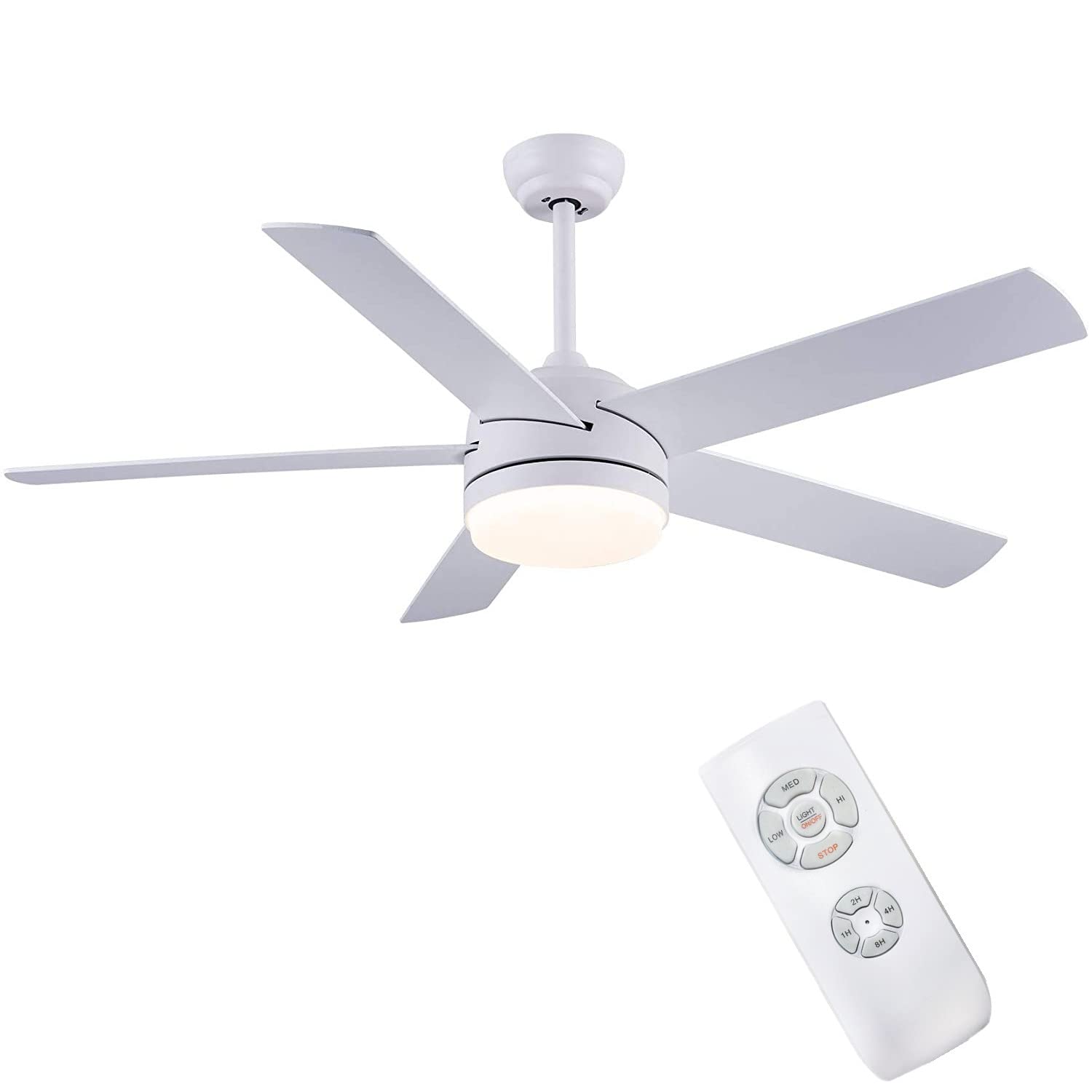 Buy CJOY Ceiling Fan Lights with Remote Control, Bedroom Ceiling Fans