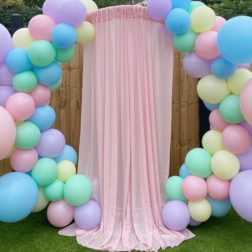 Image of Silver Sequin Backdrop 4 Pieces 2ftx8ft Sparkly Window Curtain Backdrop Sequence Curtains Birthday Party Background Decoration