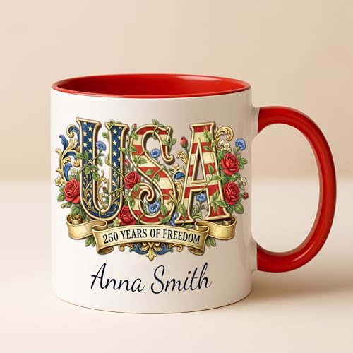 Taza personalizada 250 años de libertad EE.UU. miniatura 5