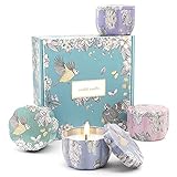 Natürliche Inhaltsstoffe und Rauchfrei: Duftkerzen besteht aus natürlichem umweltfreundlichem Sojawachs, 5% ätherischem Öl und bleifreiem Baumwolldocht und erzeugt keinen scharfen Rauch, Rückstände und schädliche Toxine. Bereitstellung eines saubereren, längeren Gebrauchs.