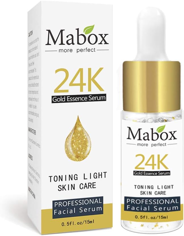 Festnight Mabox 24K Gold Six Peptides Face Serum Moisturizer Essence Cream Whitening Day Creams Anti Aging Anti Wrinkle Firming Skin Care