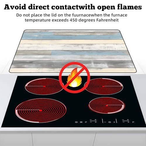Image of Multi-Design Stove Top Cover for Glass /Electric Stoves - 3-in-1 Heat-Resistant Protector Mat, Non-Slip Drying Rack 28 inchx20 inch