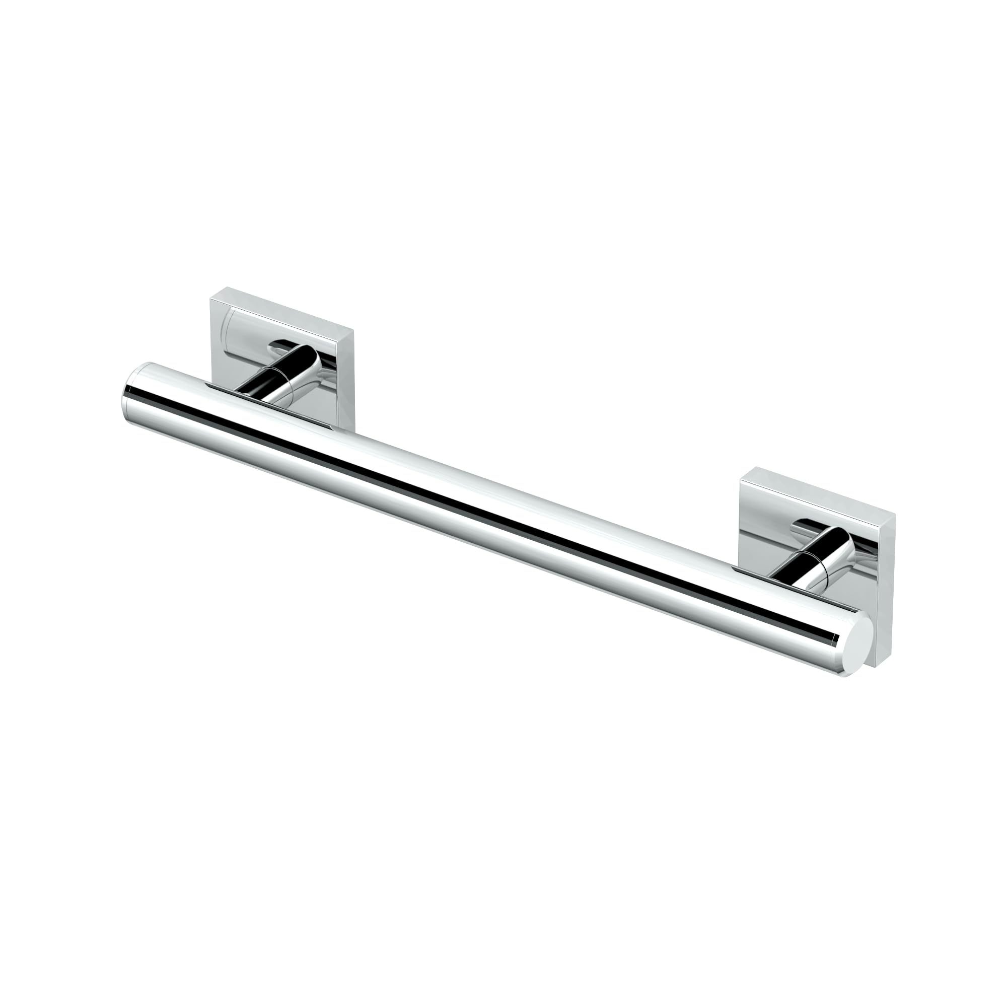 Gatco 940 Elevate 12" L Grab Bar, Chrome/ADA Compliant Stainless Steel Safety Grab Bar for Bathroom
