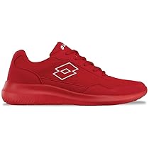 Lotto, Scarpe da Ginnastica Unisex-Adulto, Rosso Bianco, 41 EU