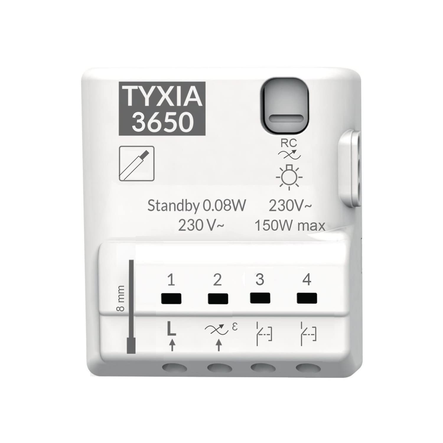 Delta Dore Récepteur Nanomodule Filaire Tyxia 3650 - Variation, Centralisation et Temporisation de l'Éclairage - 6351428