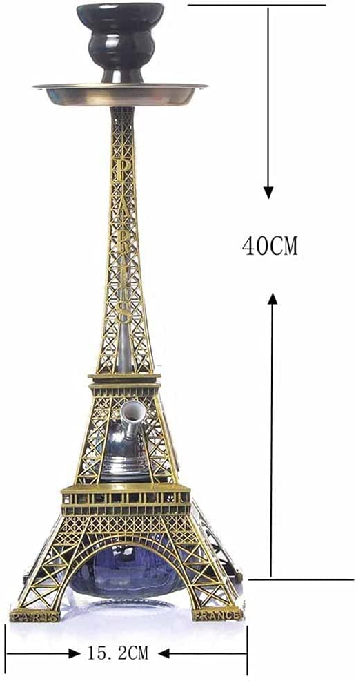 LSZ Shisha-Set 2 Schlauchhaare Set 40cm Kreative Eiffelturm Formhuka for Bar Party, Fashion Housta Shisha-Set – Bild 6