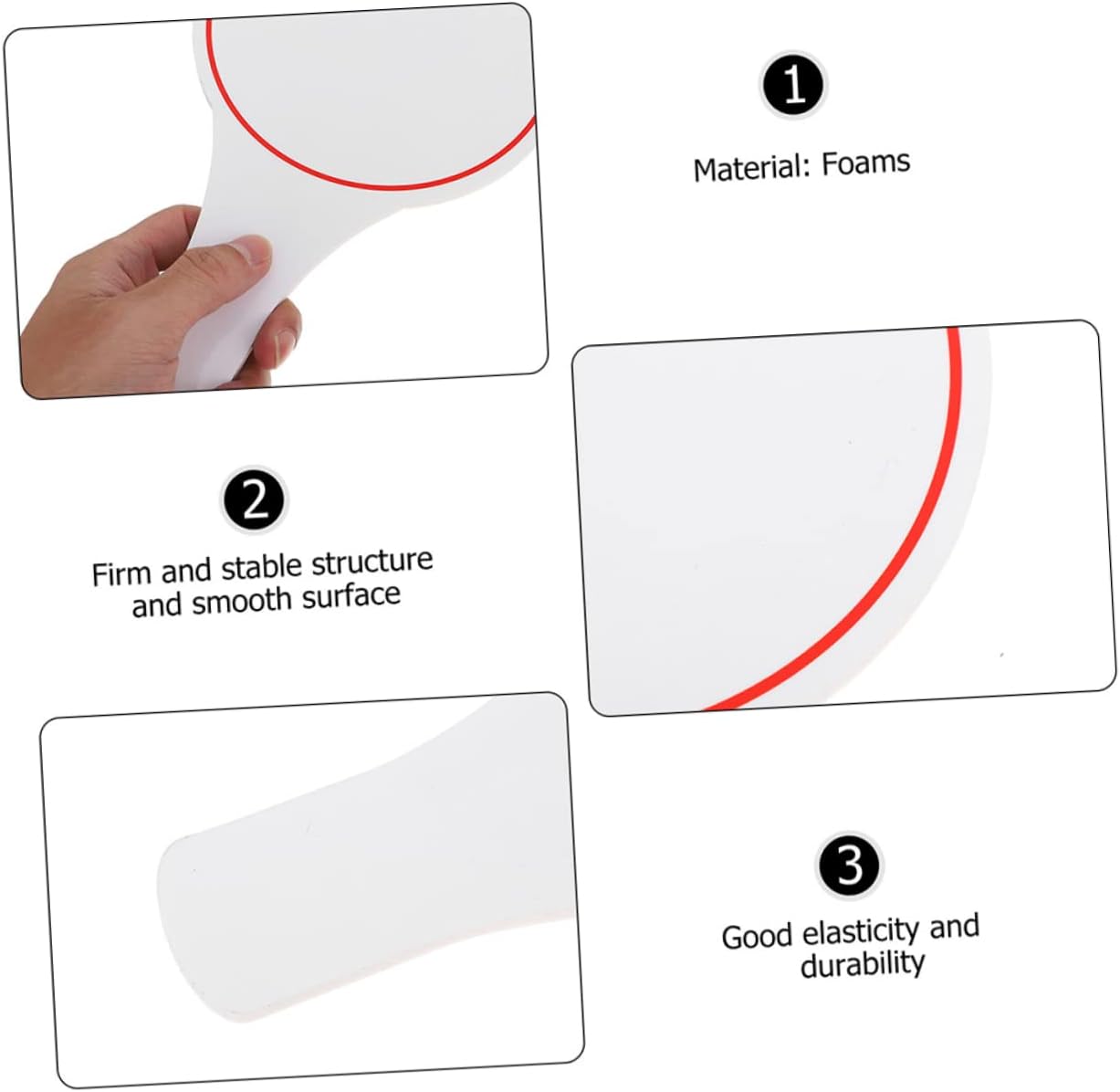 20pcs Erasable Handheld Scoreboards Blank Writable Whiteboards for Voting and Scoring Sports Auctions and Competitions Board