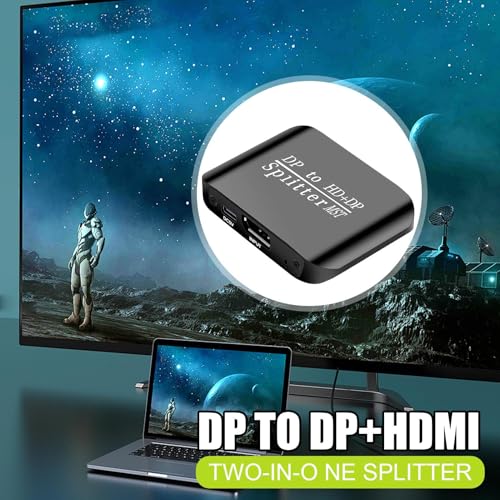 Distribuidor Display Port 4K de pantalla doble para oficina y hogar 2