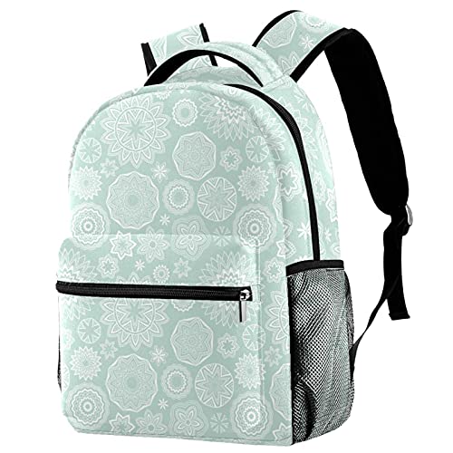 Sac à dos de voyage bohème vintage avec porte-bouteille pour le campus