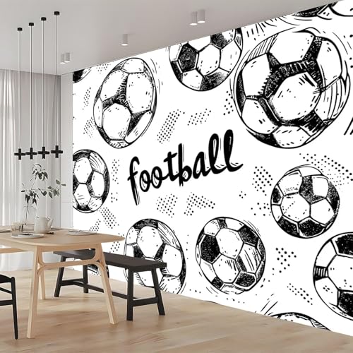 Papier Peint en Soie de football panoramique 3D mural luxe 400x280 - 3
